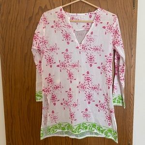Barbara Gerwit Turtle & Waves Beach Tunic